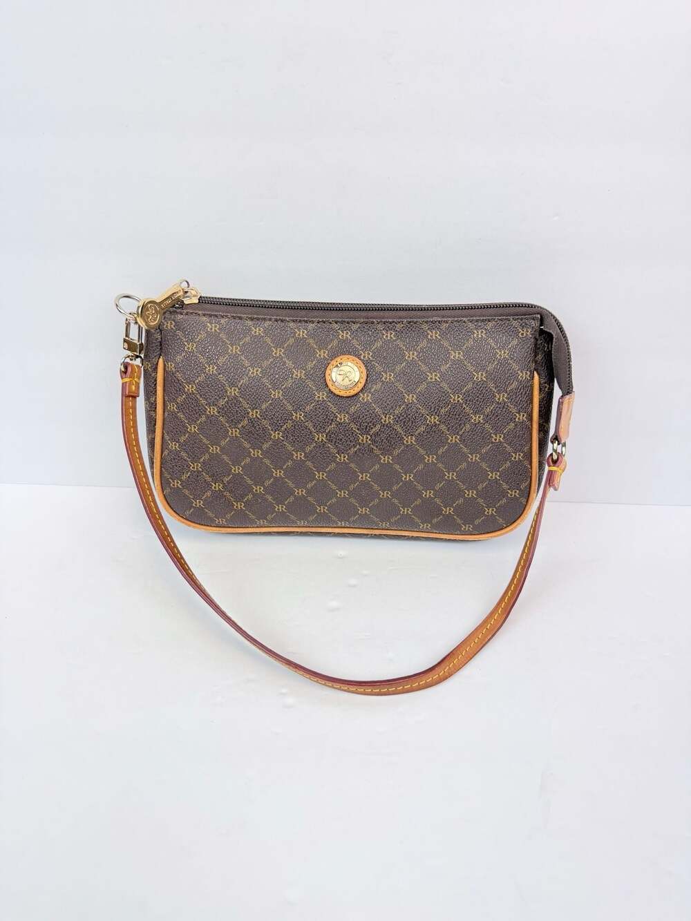 Rioni Signature Brown Shoulder Fender Handbag ST-20059